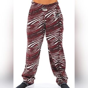 ZUBAZ NFL Atlanta Falcons Pants Cotton Zebra Print Unisex Mens Medium